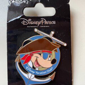DISNEY PARKS PIRATE MICKEY DISNEY VACATION CLUB PIN